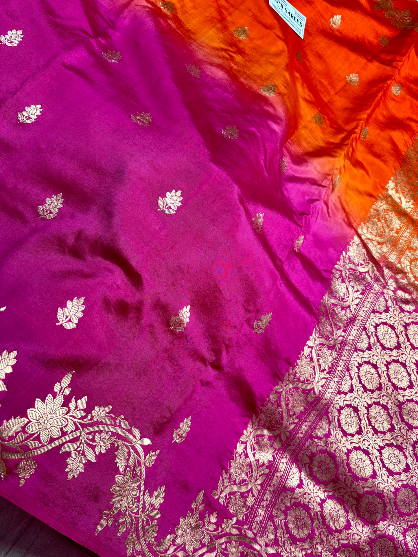 pure silk wedding banarasi saree with blouse
