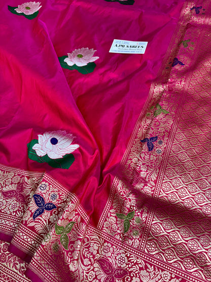Authentic Pure Katan Silk Banarasi Saree from Varanasi