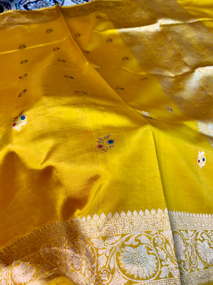 traditional kadwa meenakari banarasi saree handloom silk varanasi