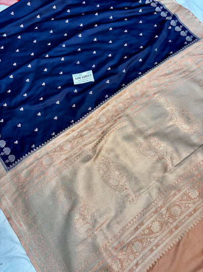 Elegant Mashru Katan silk Banarasi saree for weddings