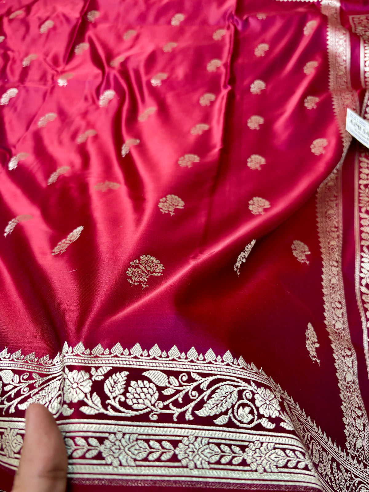 Premium Dual-Tone Magenta × Maroon Mashru Katan Silk Banarasi Saree Banarasi Saree