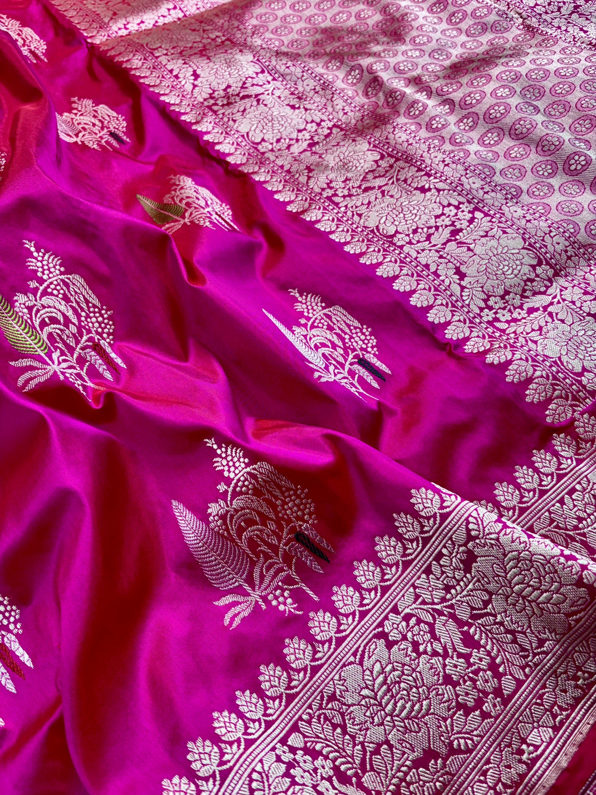 100% Pure Katan Silk Handloom Banarasi Saree – All Over Kadwa Tilfi Buta | Bridal Red Luxury Saree Pure Katan Silk Banarasi Saree