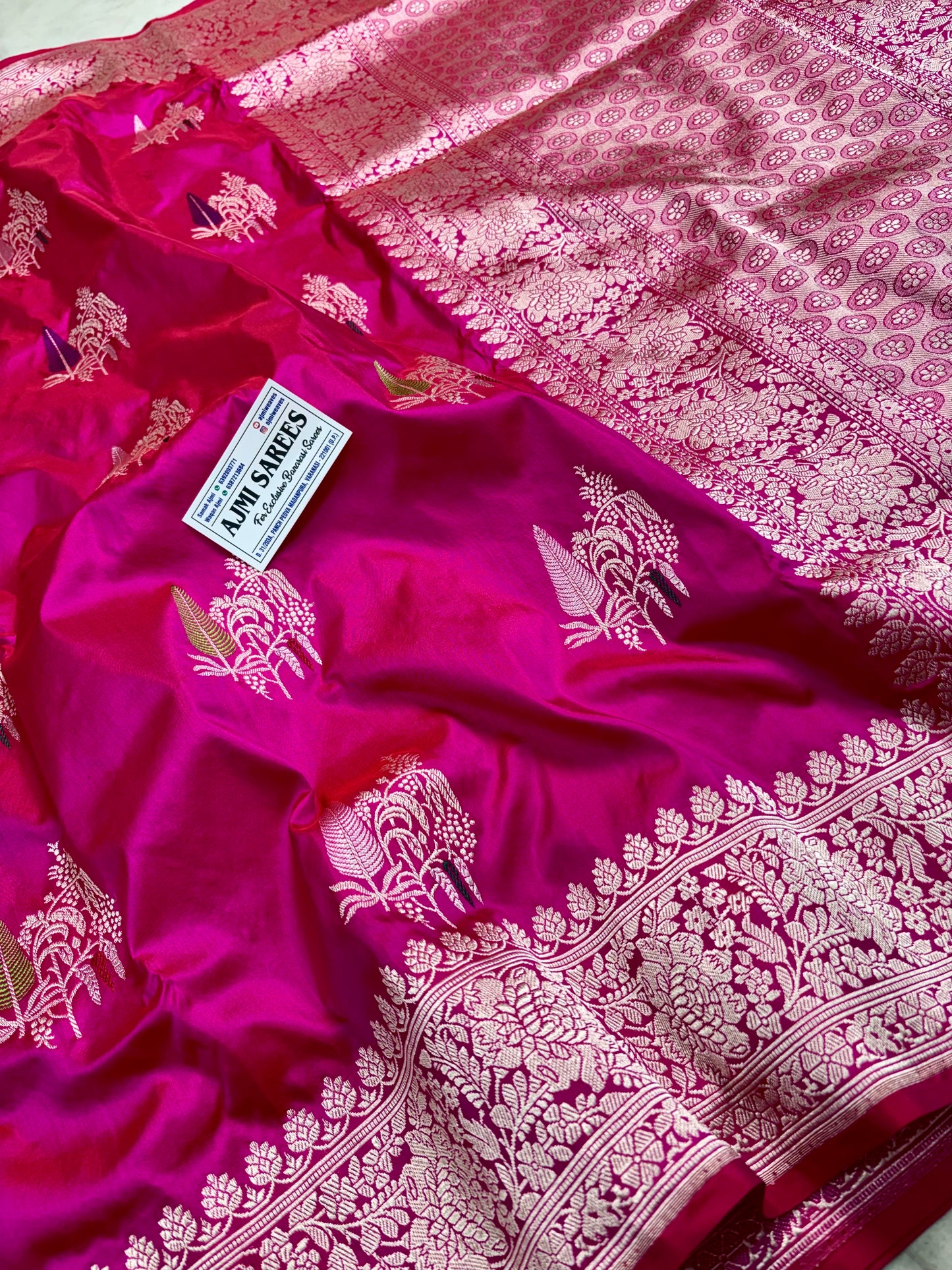 100% Pure Katan Silk Handloom Banarasi Saree – All Over Kadwa Tilfi Buta | Bridal Red Luxury Saree Rani Red Pure Katan Silk Banarasi Saree