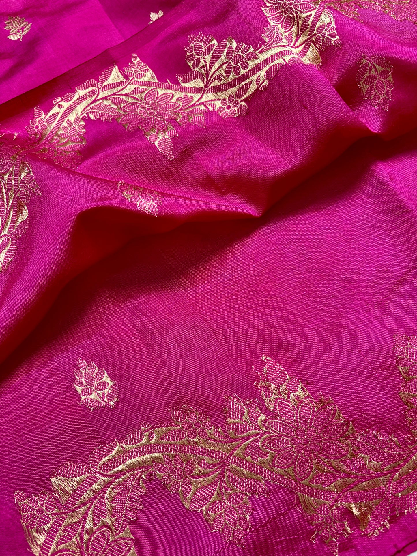 traditional handloom saree orange pink silk drape