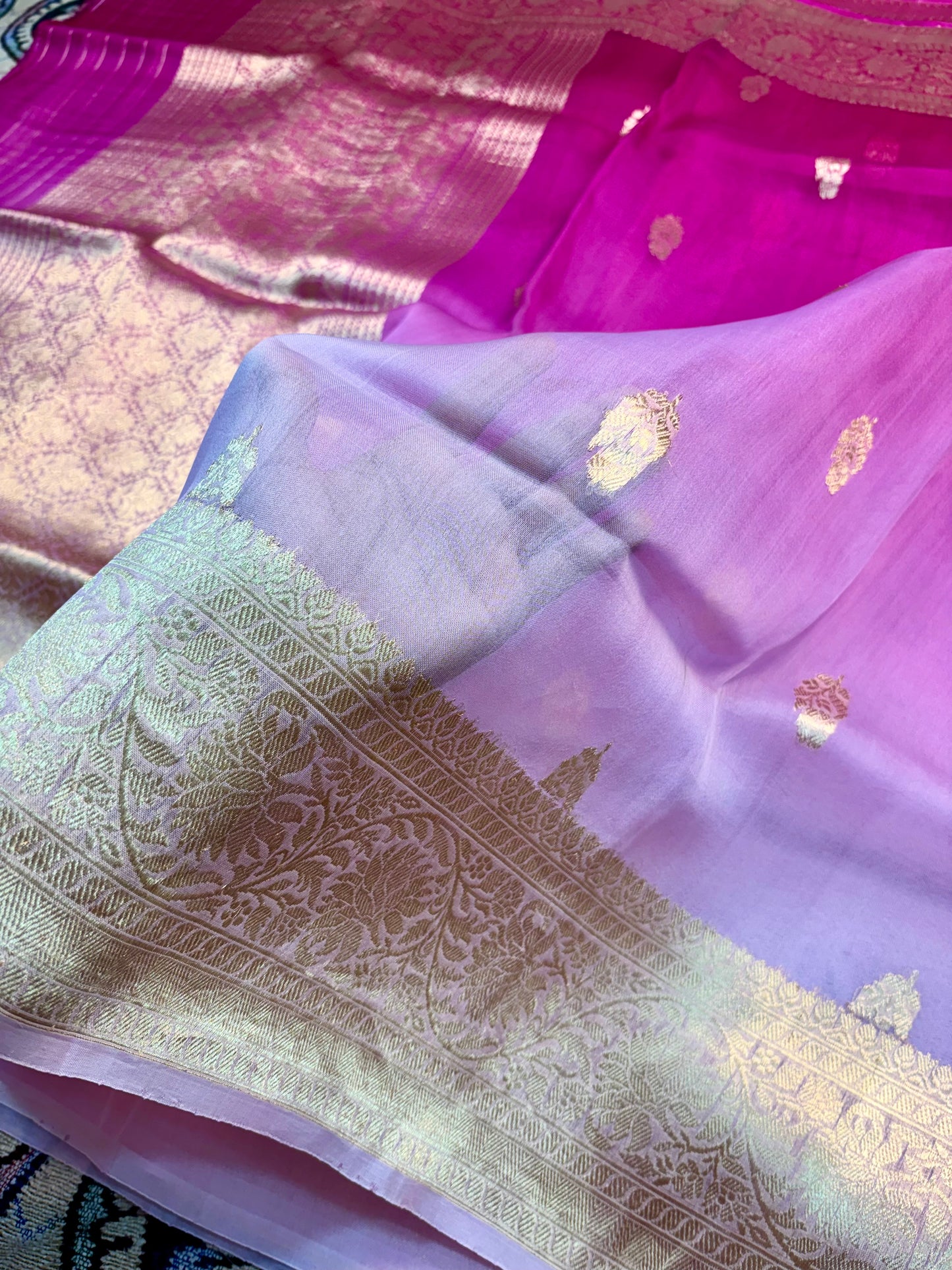 traditional handloom banarasi saree pure kora silk kadwa design