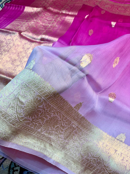 traditional handloom banarasi saree pure kora silk kadwa design