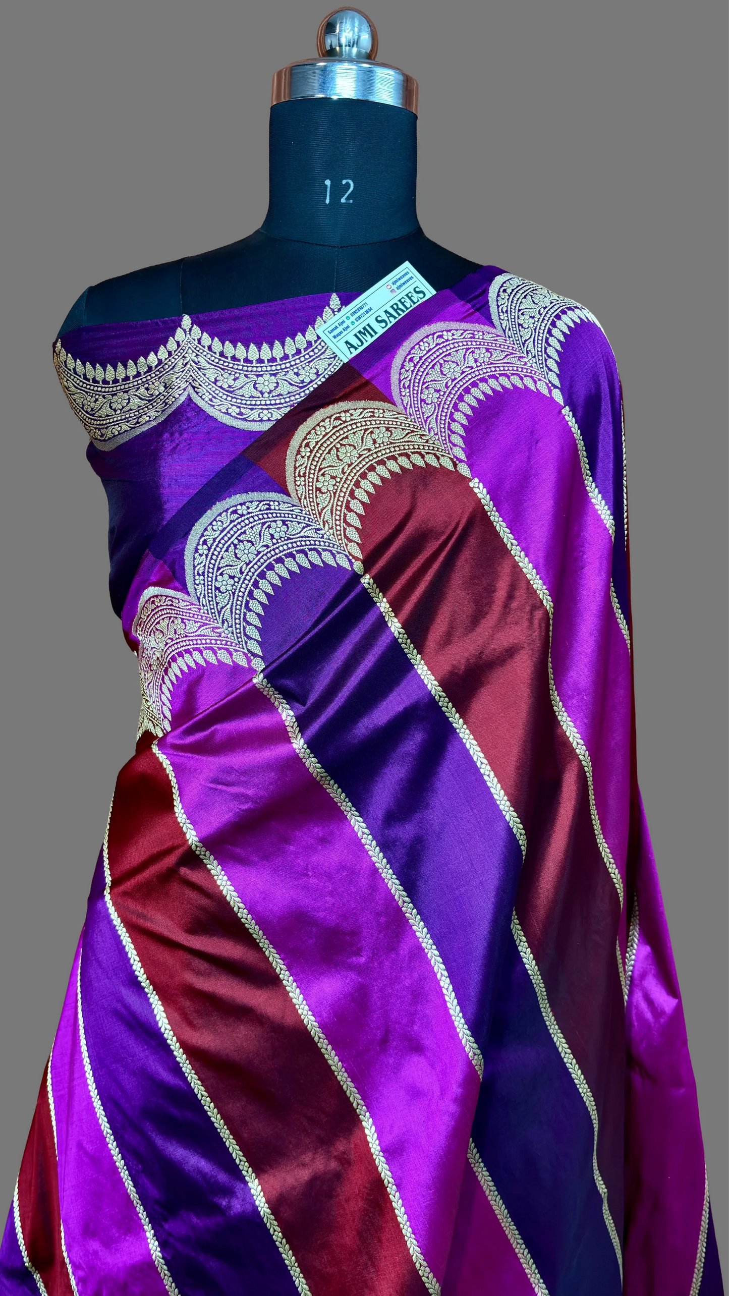 100% Pure Katan Silk Handloom Kadwa Rangkat Banarasi Saree rangkat pure katan silk banarasi saree