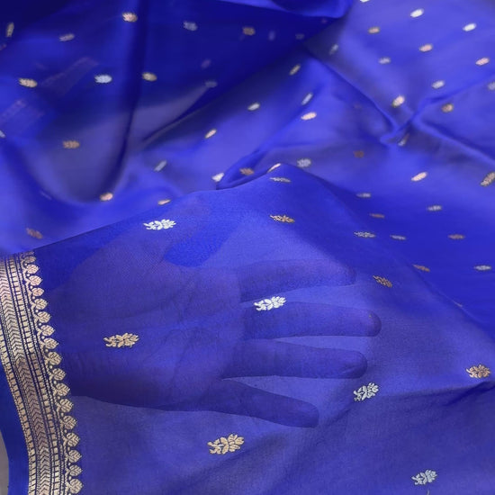 Premium Pure Kora Silk Kadwa Banarasi Saree by Ajmi Sarees