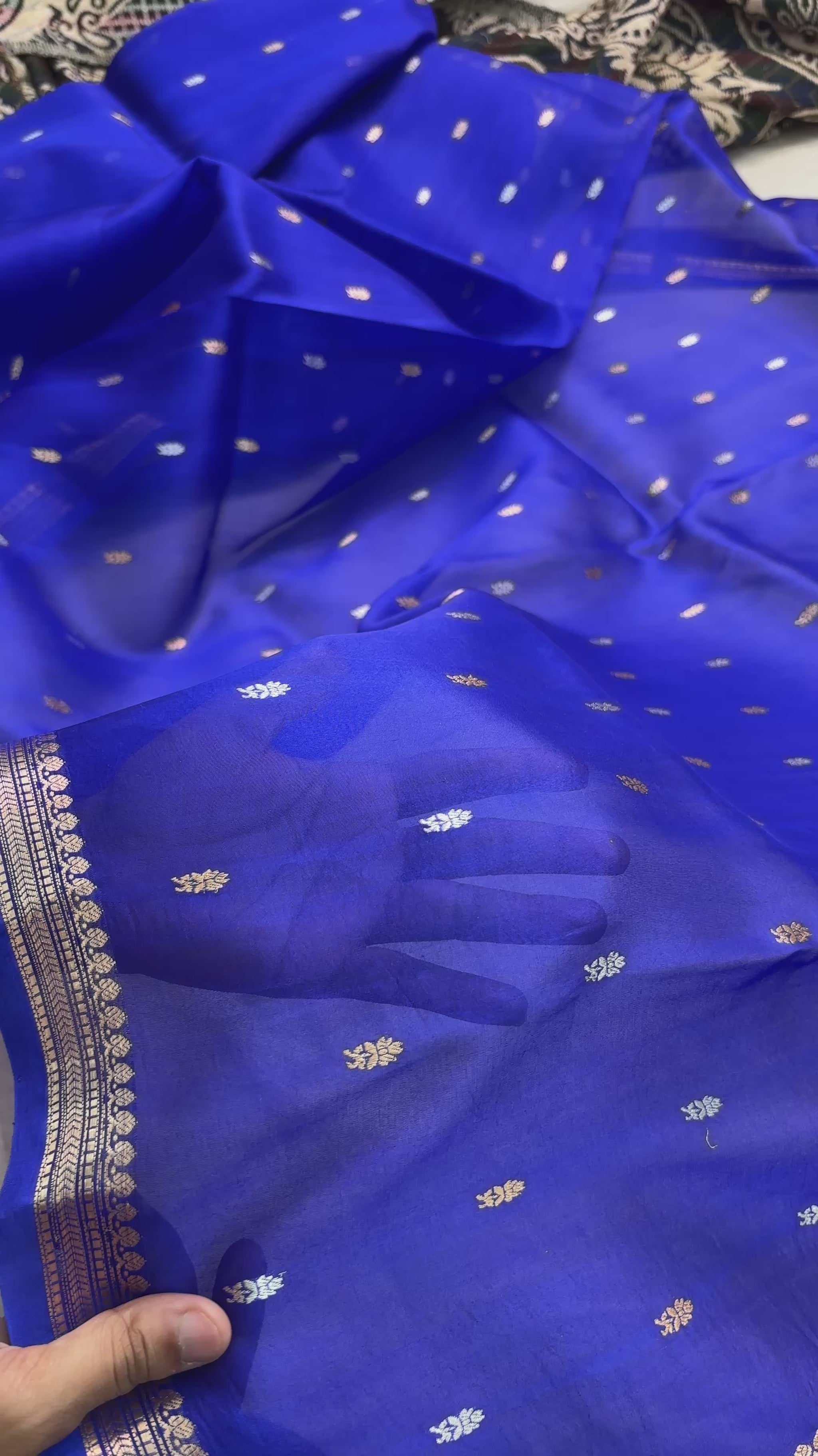 Premium Pure Kora Silk Kadwa Banarasi Saree by Ajmi Sarees
