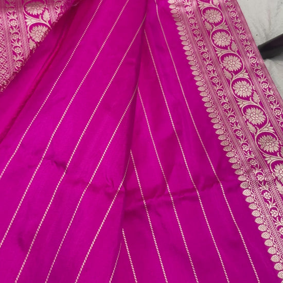 Traditional Pure Katan Silk Kadwa Banarasi Saree handcrafted in Varanasi