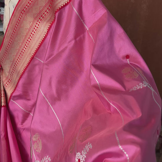 Handwoven Banarasi silk saree crafted by artisans in Varanasi