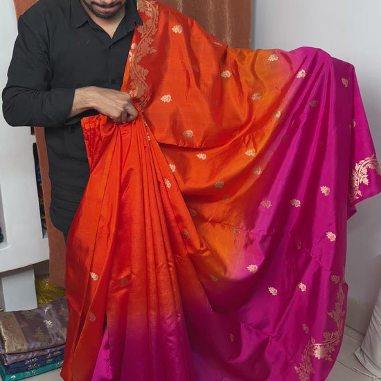 kadwa weave mango silk saree wedding festive wear