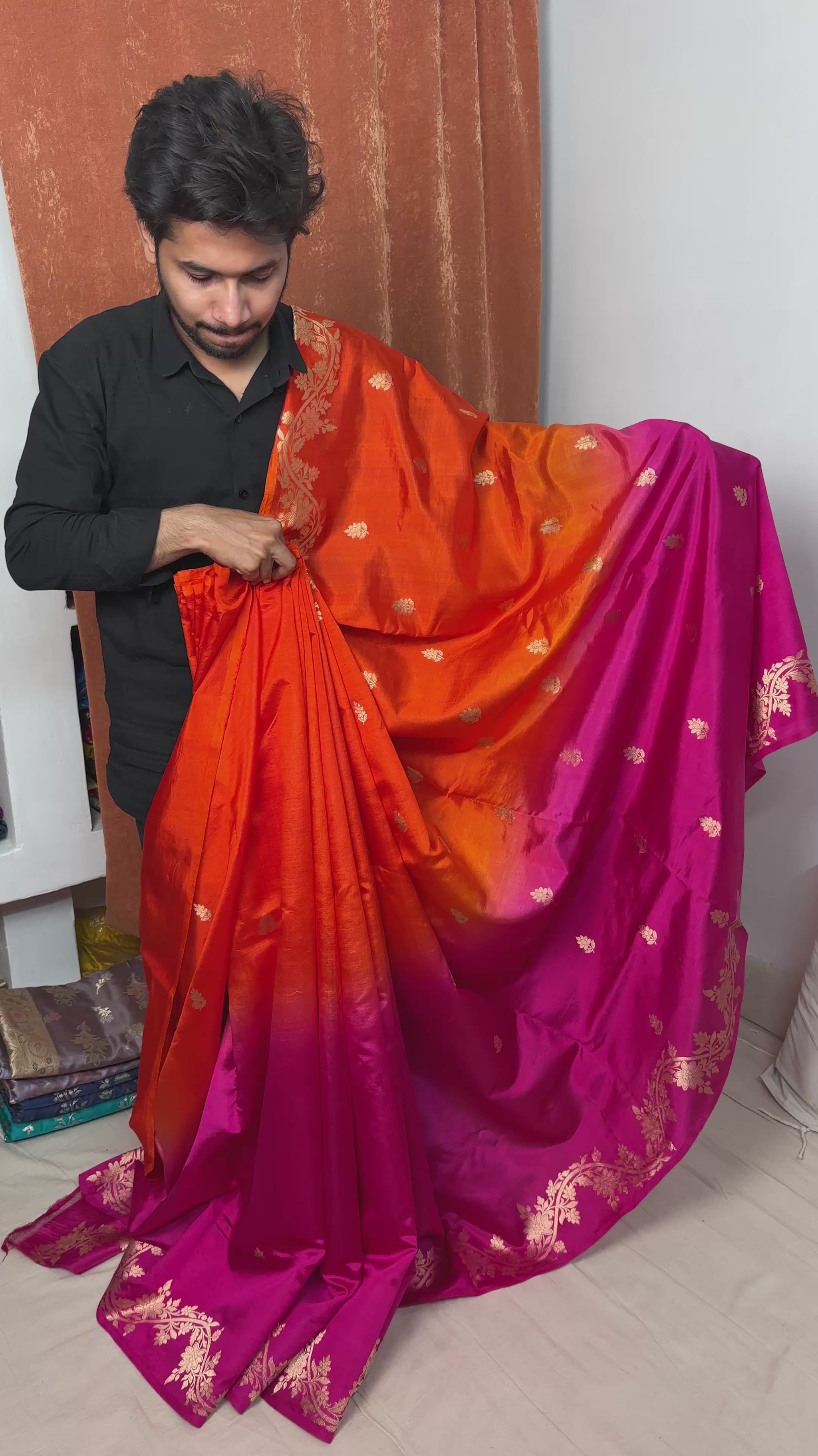 kadwa weave mango silk saree wedding festive wear